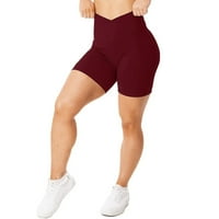Yoga Hlače Žene Solid Workging Mingings Fitness Sportski trčanje Yoga Atletski hlače Vino + L