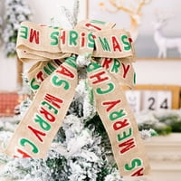 Burlap traka za poklon zamotavanje božićne stabla trake Buffalo plairano crno bijelo crveno obrtnih ruba traka za poklon zamotavanje božićnih zanata ukras 5m
