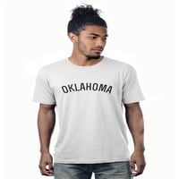 Daxton Premium Basic Crew vrat kratkih rukava majica gradova Oklahoma Pismo