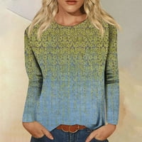 Ženska modna casual dugih rukava, pulover za pulover za zatvaranje vrata