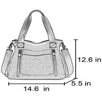 Zodanni dame torba gornja ručka torba torba velikog kapaciteta odvojive torbe na rame Multi džepovi