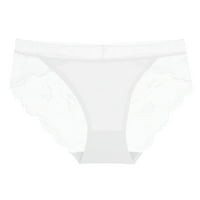 Entyinea ženski pamuk bikini kratak donje rublje Pamuk STRETTE STRETH Dizavi na gaćice Bijeli XL