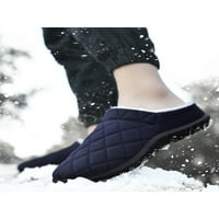 Ferndule Winter Men Topla pamučne papuče plišane cipele Neklizaju na otvorenom Plava 8