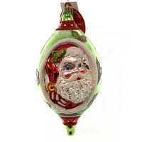 Christopher Radko Regency Santa puhani staklo Ornament Božić Santa 20