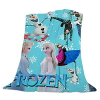 Smrznuti Elsa Fleece pokrivač, super meko plišane pokrivače, ukrasna pokrivačica za krevet, topla i