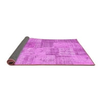 Ahgly Company Zatvoreni pravokutnik patchwork ružičasti prijelazni prostirci, 5 '8'