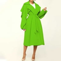 Ženska revel Solid Color Top dugih rukava s dugim rukavima kaputić s dugim rukavima kaputić HOT6SL4884091