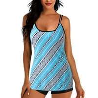 Luiyenes Womens Plus size Tankini kupaći kostimi s kratkim hlačama dva kupaća kupaći kostimi