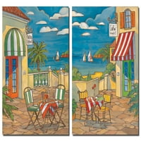Italijanski bistro i kafić na Mediteranu; Dva otiska plakata