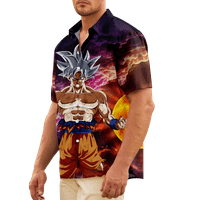 Muška havajska majica Dragon Ball tiskani luksuzni obične letnje majice za muškarce za mlađe od djevojčica