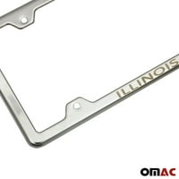 Print Licency Plate Frame Držač okvira Chrome S. Čelik za Toyota Sienna