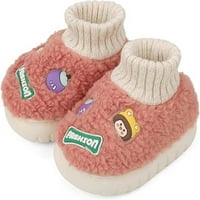 Dječji dječaci Djevojke slatke crtane papuče maleni zimske tople plišane anti-klizne tvrdoće domaće