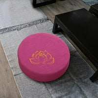 Meditacija sjedala jastuk 16 Prečnik poklopca sa zatvaračem Potprema za meditaciju podne ruže crvena