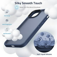 Dizajniran za iPhone Pro CASE, [Podrška bežično punjenje] Mekani silikonski tanak futrola protiv ogrebotine