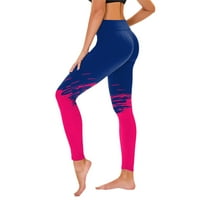 Ženske joge pune dužine hlače za hlače Yoga uzorak uske fit bib hlače coverall pantalone duge haljine