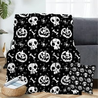 Halloween Dekorativni pokrivač s jastukom, čarobna vještica pokrivač za koledž momak za spavaonice za