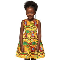 B91XZ djevojke ljetne haljine djeca djeca dječje djevojke afrički dashiki tradicionalni stil Okrugli