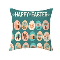 Sretan uskršnji jastuk od poliestera tiskani kauč kauč kauč kabine za bacanje kućnih dekora Flannel