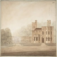Dizajn za Bishopsgate Lodge, u dvorcu Windsor, Berkshire Poster Print sir Jeffery Wyatville