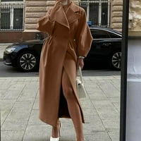 Kaputi za žene Modne tople duge jakne Zimski klasični kaputi Okružnice Okrug Ownewes Modni udoban Cardigan