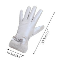 Pearlescent Womens Vjetrootporne zglobove tople rukavice zimske rukavice Ski plus baršun zadebljanje rukavice za dodir