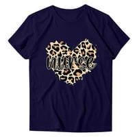Grafičke majice za žene Ležerne prilike Seksi Leopard Ispiši majice kratkih rukava Summer Tanka medicinska