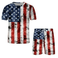 Moderna odijela za muškarce Muška nezavisnost za zastavu Proljeće Summer Leisure Sports Ugodni znojni