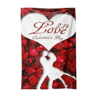 Štampano koverte za Valentinovo Flannel pokrivač klima uređaj pokrivač pokrivač