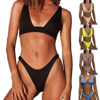 Plus size seksi žene bikini set push-up grudnjaka kupaći kostimi kupaći kostim kupaći odjeću