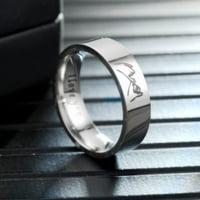 Mnjin nehrđajući čelik ljubavni prstenovi rukom u ručno dekompresija rotirajući prsten za vjenčani prsten