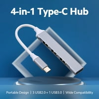 Tomshine tip-c HUB tip-c muški do USB ženskog adaptera 4-intuminirajuća legura sa USB2.0 USB3. Priključci
