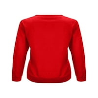 Ženski džemperi za Valentinovo vrhovi vole srce Ispisuje majice dugih rukava pulover dukserica