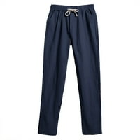 Ediodpoh džep elastična pantalona za prozračnu pamučne pamučne pantne pantne pantalone plus veličine