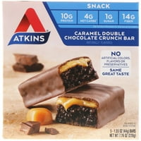 Atkins karamel bar, dbl choc crun 5 1. oz