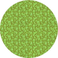 Ahgly Company u zatvorenom okruglom uzorkovima žutim travnjakom zelenim prostirnim područjima, 6 'krug
