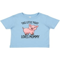 Inktastic ovo malo svinja voli mamu - slatka poklona dječaka za bebe ili majicu za bebe