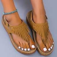 Sandale za plažu za žene Ljeto debele dne tasselne sandale za sandale za kuću papuče