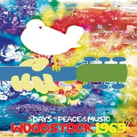 Woodstock Tye Dye poster na crnom plaku