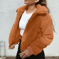 Ženski zimski kaputi kaputi za žene modne žene visoke ovratnike, pulover pulover pulover s dugim rukavima