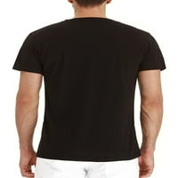 Muškarci Ljetni vrhovi Henley Neck Majica Down T majica Modna bluza Sport Basic Tee Black M