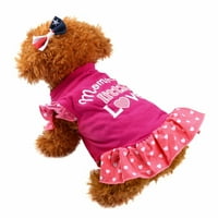Dobavljači kućnog ljubimca Ljeto Slatko ljubimac Puppy Mali pas CAT Dress Odjeća za odjeću Fly rukava