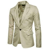 Muški tanak odijelo muško poslovno casual groomosman solid odijelo kaput jakna jesen