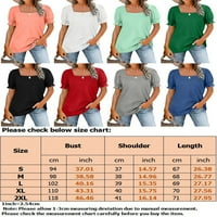 Prednjeg swalk-a Majica Trgov kratkih boja Majica Solid Boja Ljetni vrhovi Plaža Moda Tee Tunnic Tunic