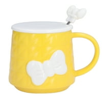 Šalica za kafu, simpatična keramička čaša udobna ručka za kućne prijateljice Poklon ružičasta, narandžasta, plava, žuta