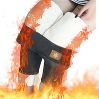 Brglopf gamaše za žene visoke strugove Strechy duge hlače Zimske toplotne hlače obložene zimskim hlačama