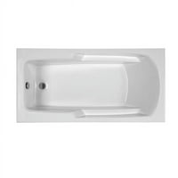 Pravougaonalna krajnja zračna kupaonica, bijela - 29. 17. In