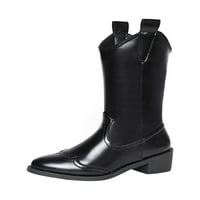 Eloshman Wone Vintage Cipele Mid Calf Cowgirl Boots Speat Goe Western Boot na otvorenom Comfort Heel