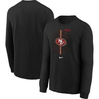 Mladi Crni San Francisco 49ers ikona Pamučna majica dugih rukava