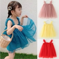 Park Toddler Baby Girls cvjetni haljina princeza rođendanska zabava mreža bez rukava Tutu Suknja