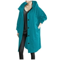 Loopsun Ljetna ušteda odjeću za ženske padajuće kaput, džepni džepni džepni kaputi za rekreativni kaputi